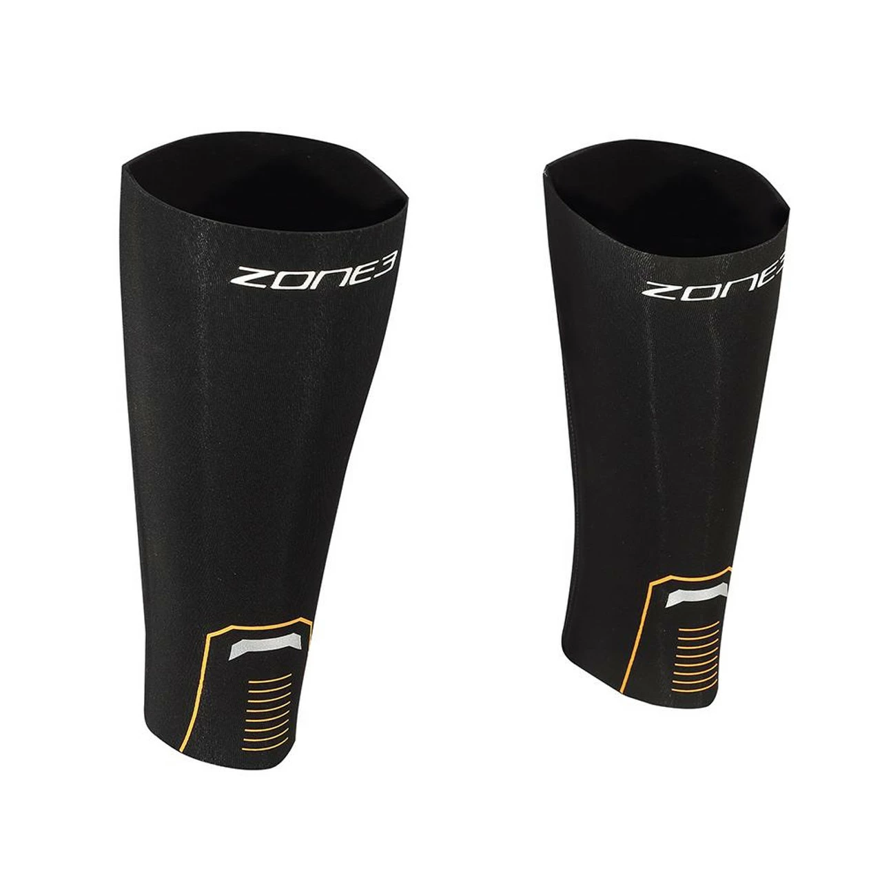 Zone 3 Zone3 - Unisex 8mm Neoprene Calf Sleeves - Black/Orange - 2023