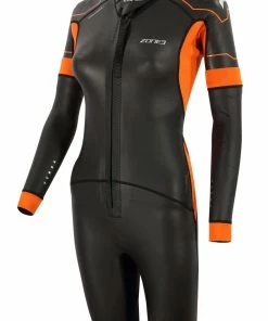 Zone 3 Zone3 - Versa Women's Wetsuit - Black/Orange/Gunmetal - 2023