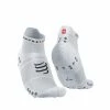 Compressport - Pro Racing Socks V4.0 Run Low - Unisex - White/Alloy