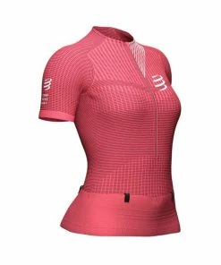 Compressport - Women's Trail Postural Short-Sleeved Top - Garnet Rose