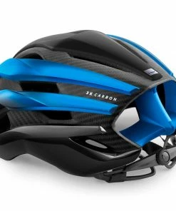 MET - My21 Trenta 3K Cycle Helmet - Carbon Black/Blue -2XU-shop trenta 3k carbon cycling helmet NB1 back 06915.1629284463
